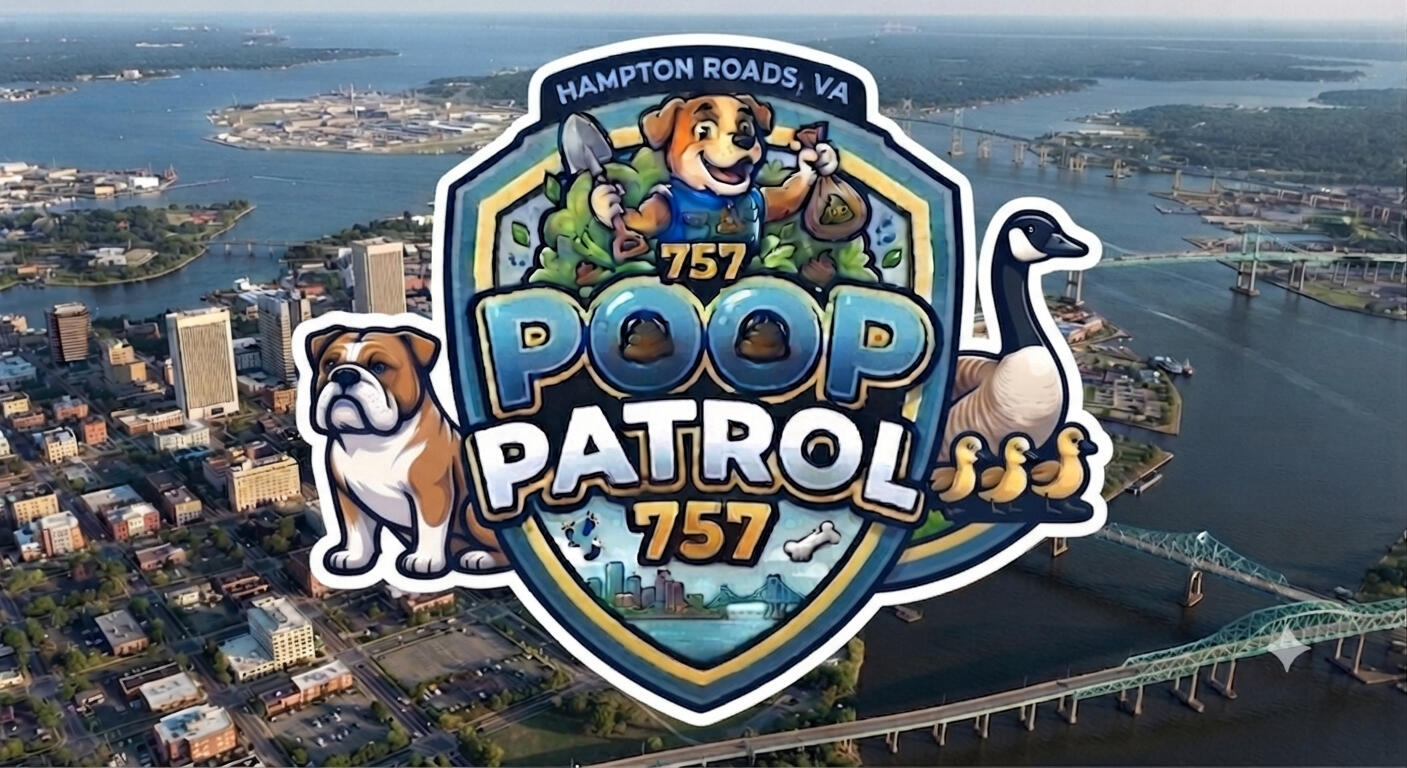 757 POOP PA It's Ruff Pooper Scoopers Logo